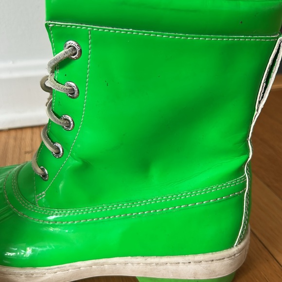 Neon Green Sperry Top- Sider Snow Boots - Picture 8 of 11